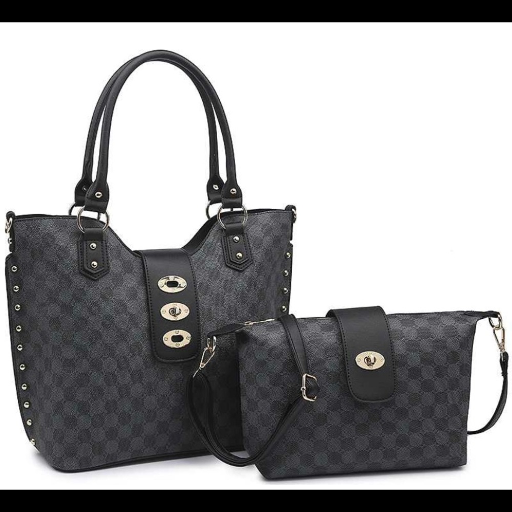Checker Twist Tote ONLY